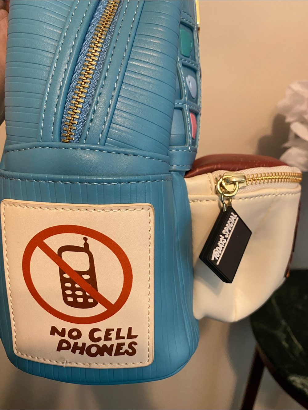 Loungefly Blue Gilmore Girls Luke's Diner Mini Backpack - Picture 15 of 16